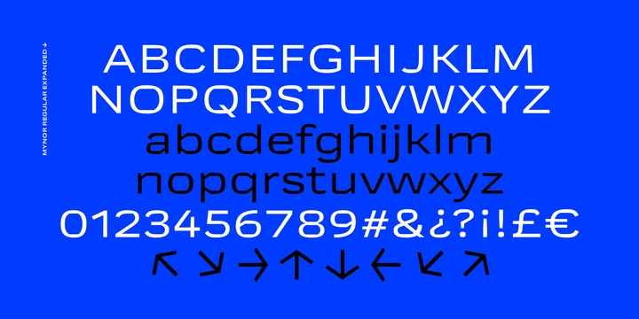 Пример шрифта Mynor Regular Italic